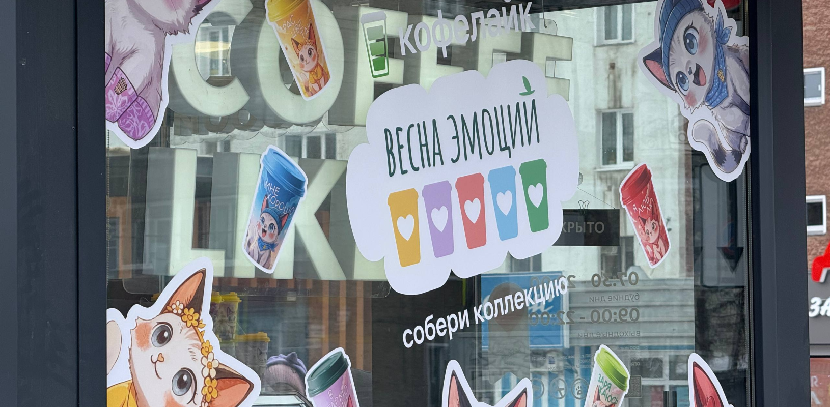 Оклейка витрин самоклеящейся пленкой фото